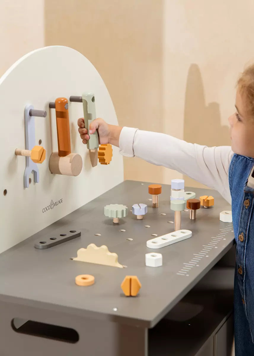 Image of Ensemble de jeu d'établi en bois